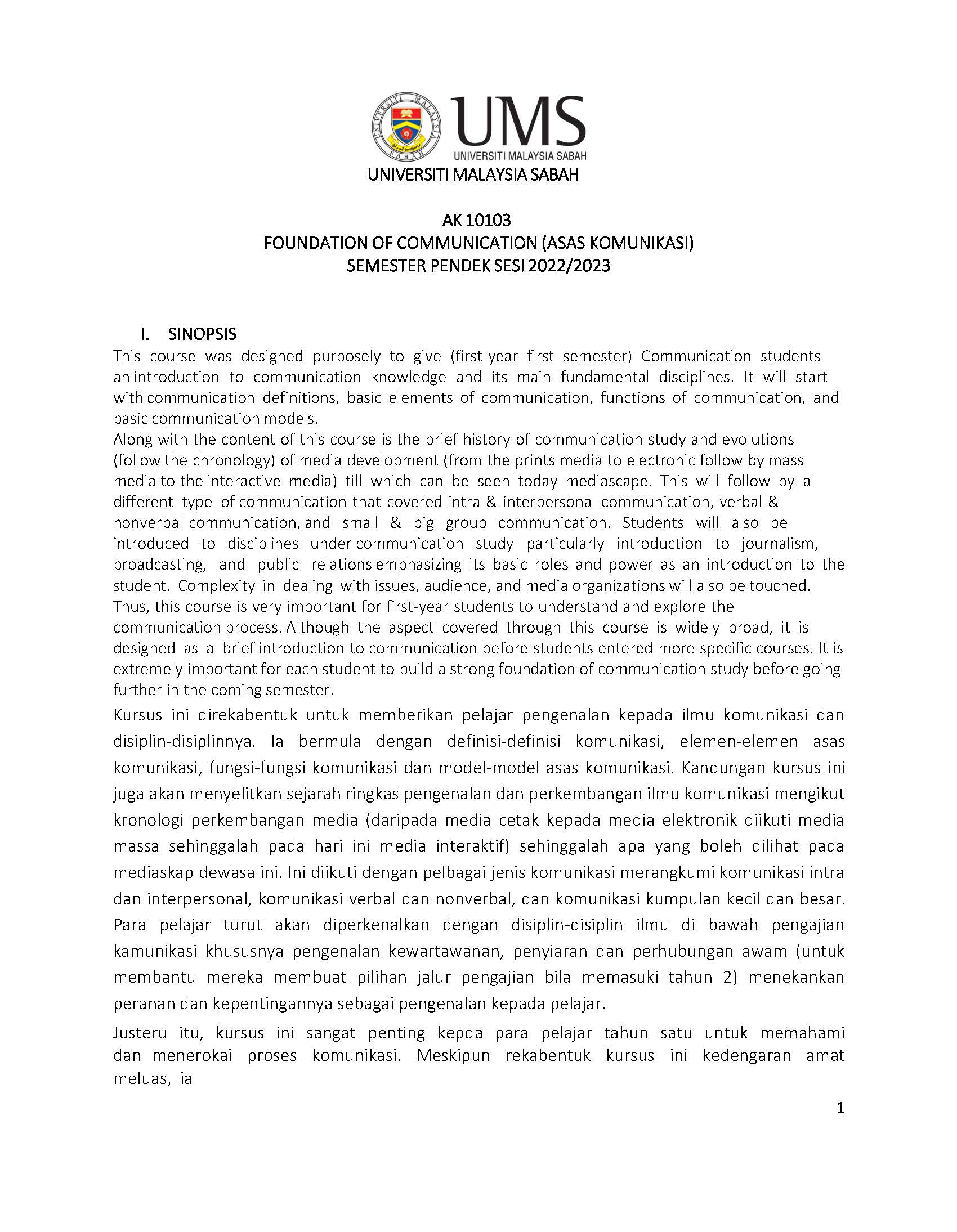 AK10103 ASAS KOMUNIKASI  [3-2022/2023]